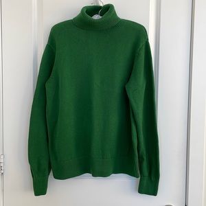 Aritzia TNA green turtleneck sweater